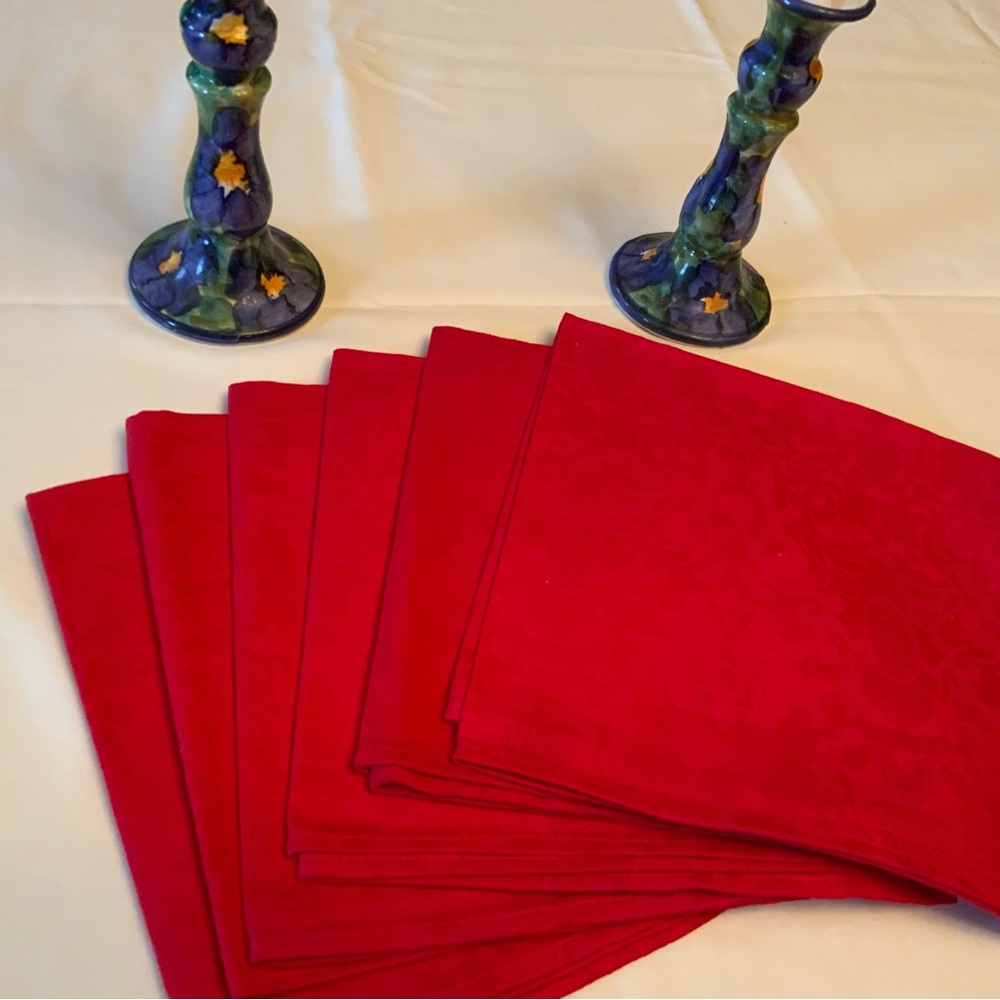 Large Premium Cloth Napkins Set of of 6  (20x20))